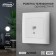 Single one -style luazon lighting "Antei", hidden, white