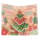 Volumetric postcard "Happy New Year!" Christmas tree and gifts, brown background