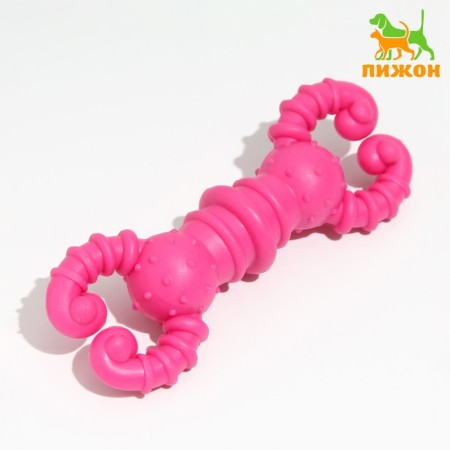 Rubber toy for a toy "Gantel-crab", TPR, 11.5 x 2 cm, pink