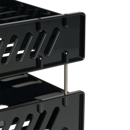 A set of paper trays is horizontal sity, set 2 pieces, on metal rods, black-5