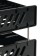A set of paper trays is horizontal sity, set 2 pieces, on metal rods, black