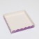Box for cookies, lilac, 21 x 21 x 3 cm