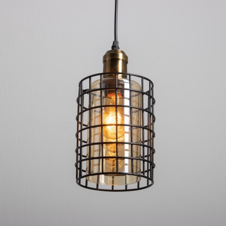 Lamp "Rick" 1x40W E27 bronze/black 14x14x25 (125) cm-2