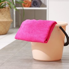 A rag for the floor of the share, 220 g, 80 × 100 cm, microfiber, with overlock, mix