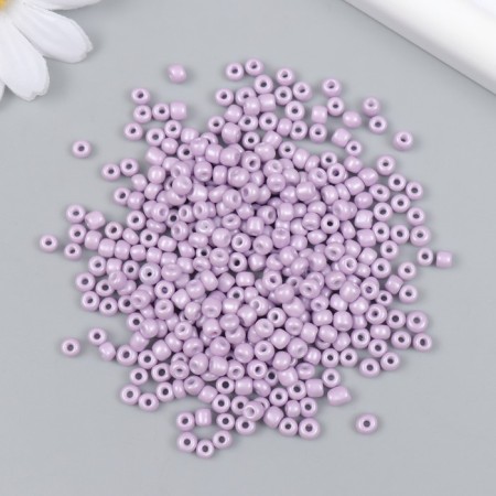 Glass beads 6/0 "delicate lilac" marshmallow 450 g-1
