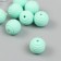 Busina silicone "Round with a beam" Mint-green d = 1.5 cm
