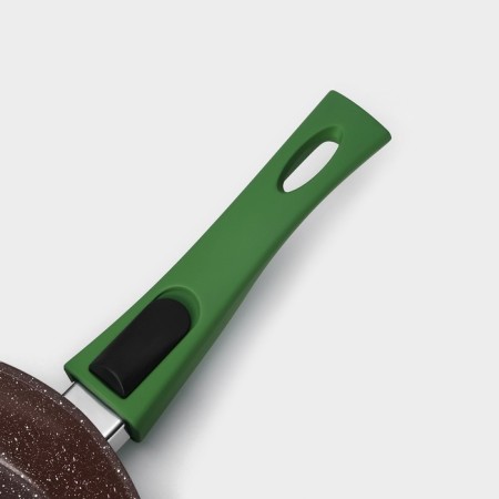 Foggling pan Magistro Avocado, D = 22 cm, removable handle Soft-Touch, anti-stick coating, induction, color green-3