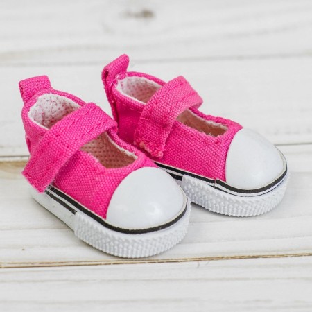 Semicircks for dolls, sole length 5 cm, pink color