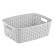 Hobbylife Rattan basket, size m, with handles, 19.5x26x9 cm, color mix