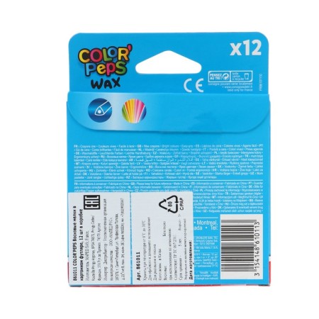 Мелки восковые 12 цветов, Maped Color Peps Wax-1