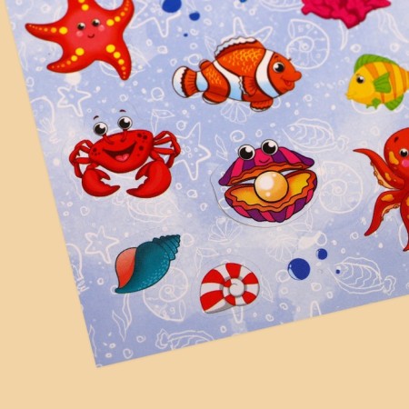Paper stickers "Sea World", 11 x 16 cm-1