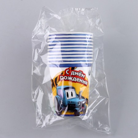A single -boiled -paper glass "Tractor", 250 ml-3