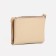 Women's wallet on the button, beige color