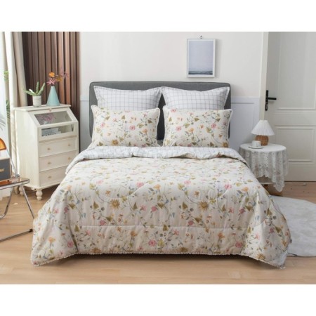 A set with a blanket "Bernadett No. 53", size 150x210 cm, 180x230 cm, 50x70 cm - 2 pcs