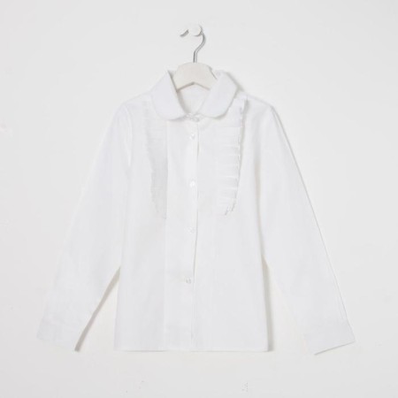 School blouse for a girl, white color, height 158 ​​cm-1