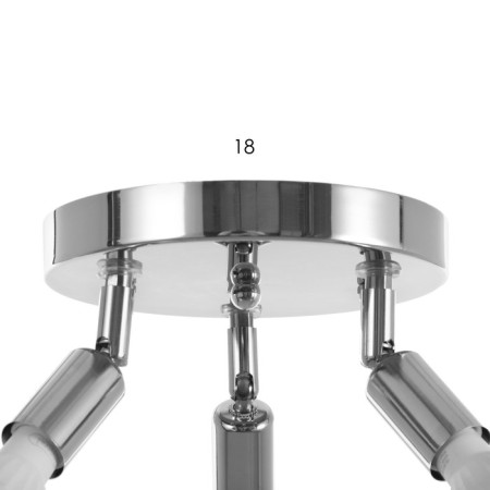 SPOT "Ando" 3xgu10 35W chrome 18x18x15 cm-3