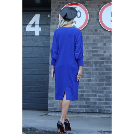Women's dress, size 48, blue color-10