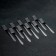 Diningral fork "Mirage", h = 19 cm, thickness 0.8 mm, silver color