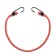 Universal harness, 60 cm, 2 hooks, textiles, red color