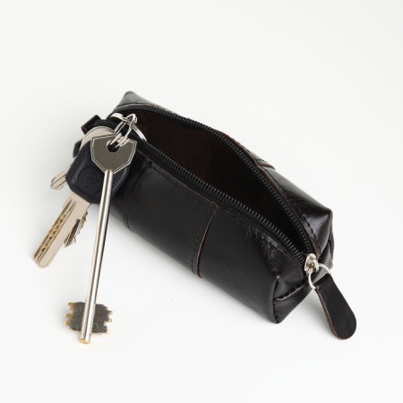 Pocket Key with lightning, textura, length 12.5 cm, ring, black color-4
