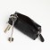 Pocket Key with lightning, textura, length 12.5 cm, ring, black color