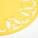 Napkin Decorative shade "Tulips" Color yellow, D 30 cm, 100% p/e, felt