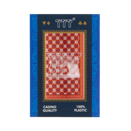 Plastic Plastic Cards "777", 54 pcs, 30 μm, red with white-3