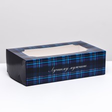 Folding box with a window for a marshmallow 