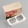 Box for 2 cupcake with a transparent lid, "happy moments", 16 × 8 × 10 cm, confectionery packaging