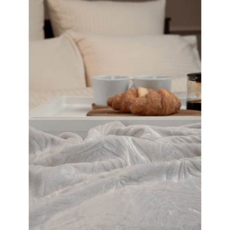 Texrepublic blanket, size 200x220 cm, gray color-5