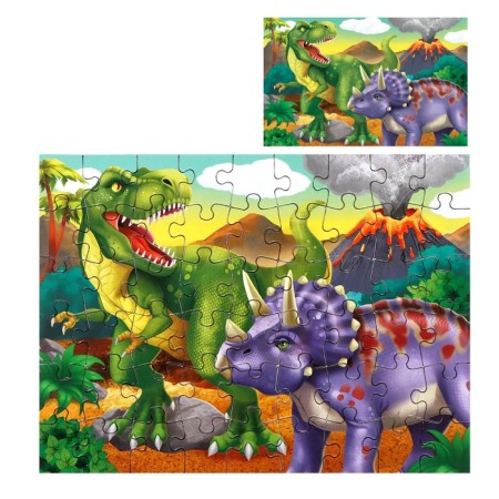 Thermal engine with puzzle "World of dinosaurs", 54 elements, 350 ml-1
