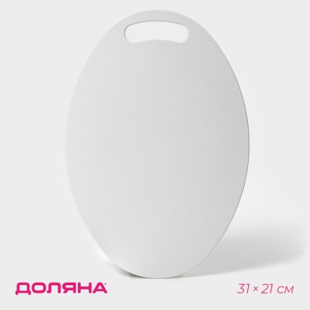 Board cutting plastic oval shade "Simplex", 31 × 21 cm, color mix