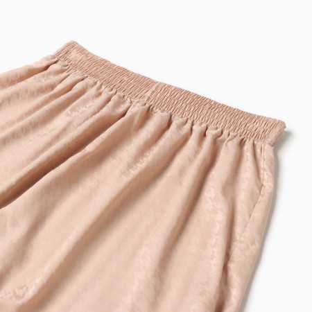 Women's pajamas (shirt and shorts) KAFTAN SILK, r.48-50, beige-9