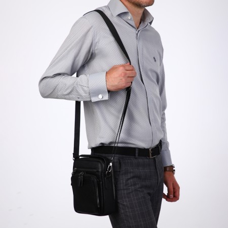 Male bag, guran tomp, black color-6