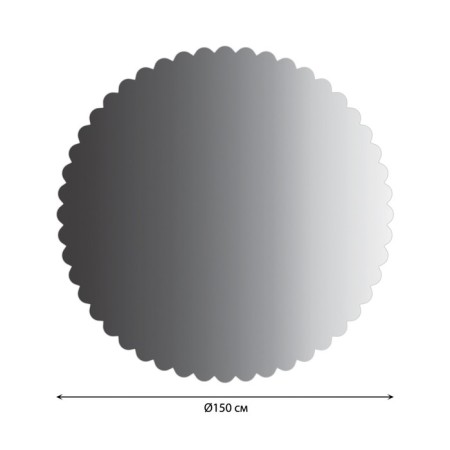 The tablecloth "Gray gradient", round, Saten, d = 150 cm-1