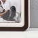 Photo frame LHDF "Home" 33x33 in 3 photos 10x15 cm, col. Wenge-white (plastic screen)