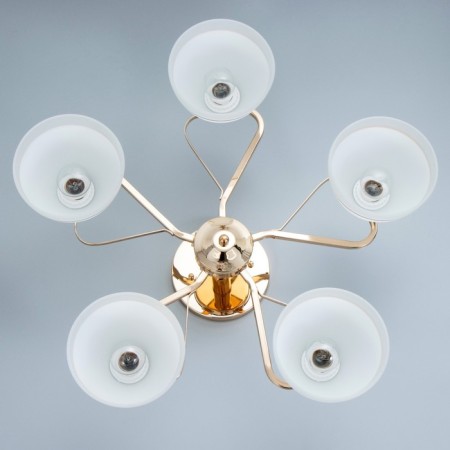 Causte "Fleur" 5he27 40W gold 57x57x25 cm Bayerlux-4