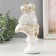 Souvenir Polystone "Bust. King" White with gold 9x14x22.5 cm