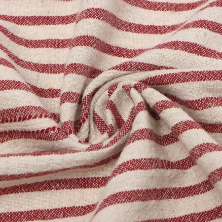 The tablecloth of Ethel "Stripes", col. Red, 76x76 cm, 100% HL-8