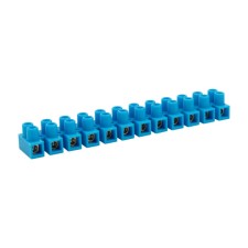 Клеммная винтовая колодка KВ-14 6-14, ток 20 A, полипропилен синий REXANT (10 шт./уп.)