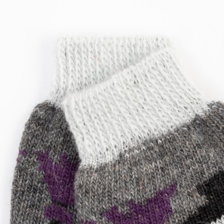 Women's socks "Snowman" Sand color, size 25-1