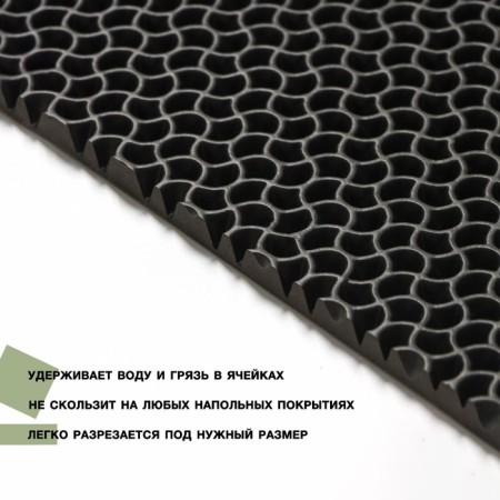 Rapid rug "droplet", 58 × 73 cm, black color-2