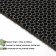 Rapid rug "droplet", 58 × 73 cm, black color