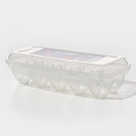 Egg storage container, 10 cells, 26.5 × 12.5 × 7 cm