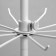 Turnover QF, 3 tiers of 10 hooks, 30 × 30 × 65, white color