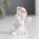 Polystone souvenir "Angel in a pink wreath" MIX 5x3.5x3 cm