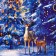 Package New Year's laminated "Christmas tree in the forest", 32 x 26 x 12 cm.