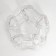 Glass Glass for 1 candle "Five hearts" Transparent 5.3x11x11 cm