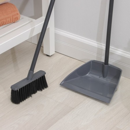 Floor brush with an etna scoop, gray color-2