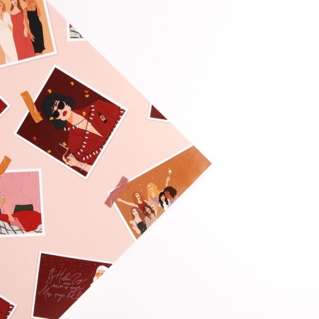 Glossy packaging paper “Shine in the New Year”, 70 x 100 cm, New Year-2